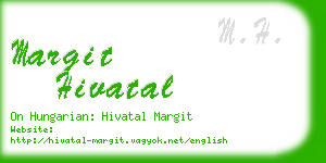 margit hivatal business card